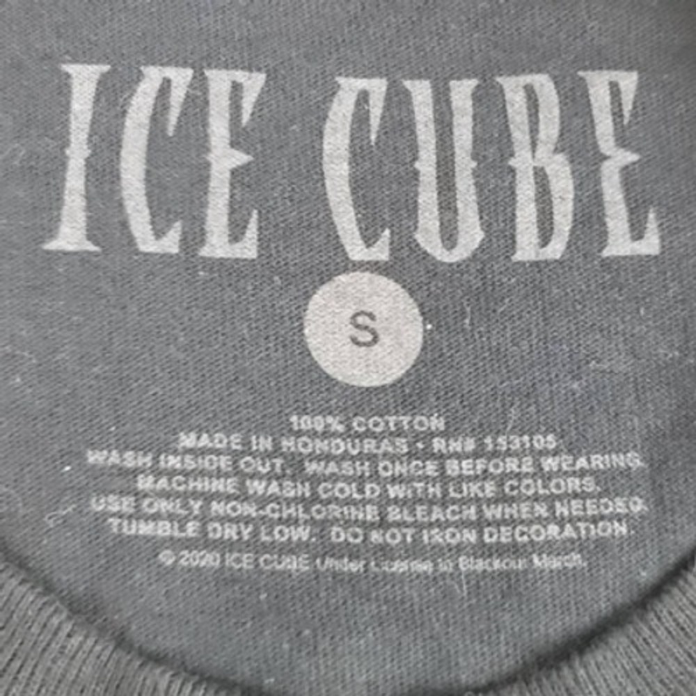 Ice Cube Mens Graphic T-Shirt Black Short Sleeve Crew Neck Hip Hop Rap Cotton S - Picture 5 of 5